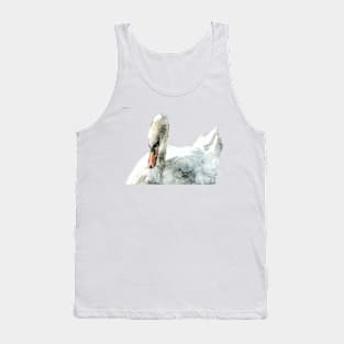 Swan of the canals in watercolour Tank Top